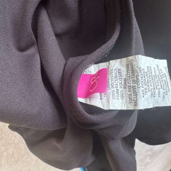 Ocean Pacific OP Vintage Palm Trees Beach Print Neon Halter Pads Bra Swim Suit L - Picture 11 of 16